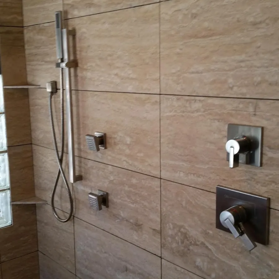 Shower fixture installation for Water Heater Replacement in Bowie
